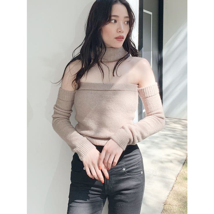 2WAYチョーカーベアニット TOPS[品番：MKSW0035591]｜GYDA（ジェイダ