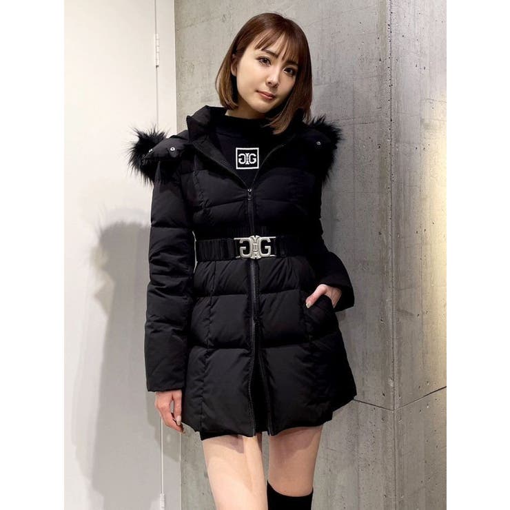 SymmetryGYDAベルト付きロングダウンコート[品番：MKSW0053601]｜GYDA