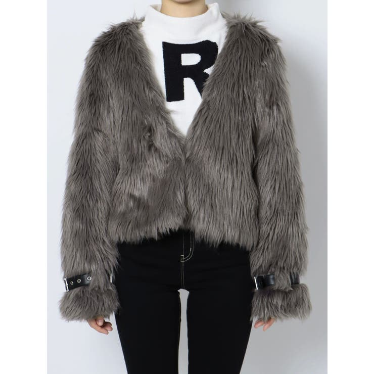 レイヤードエコファーベストライダースジャケット[品番：MKSW0053128