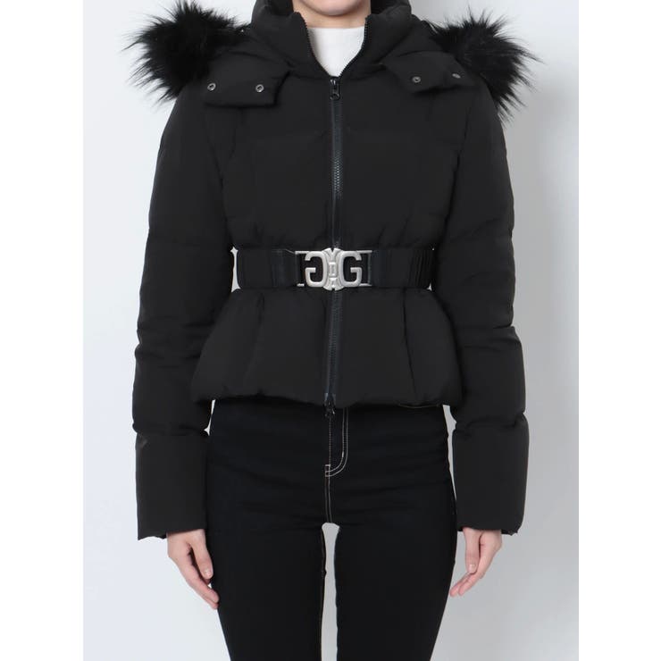 SymmetryGYDAベルト付きショートダウンコート[品番：MKSW0053934