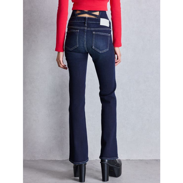 NEWハイウエストBACKクロスフレアパンツ[品番：MKSW0064880]｜GYDA