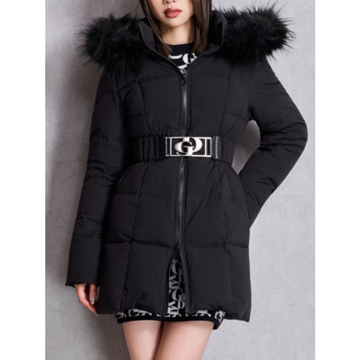 GDベルト付きロングダウンコート[品番：MKSW0066478]｜GYDA（ジェイダ