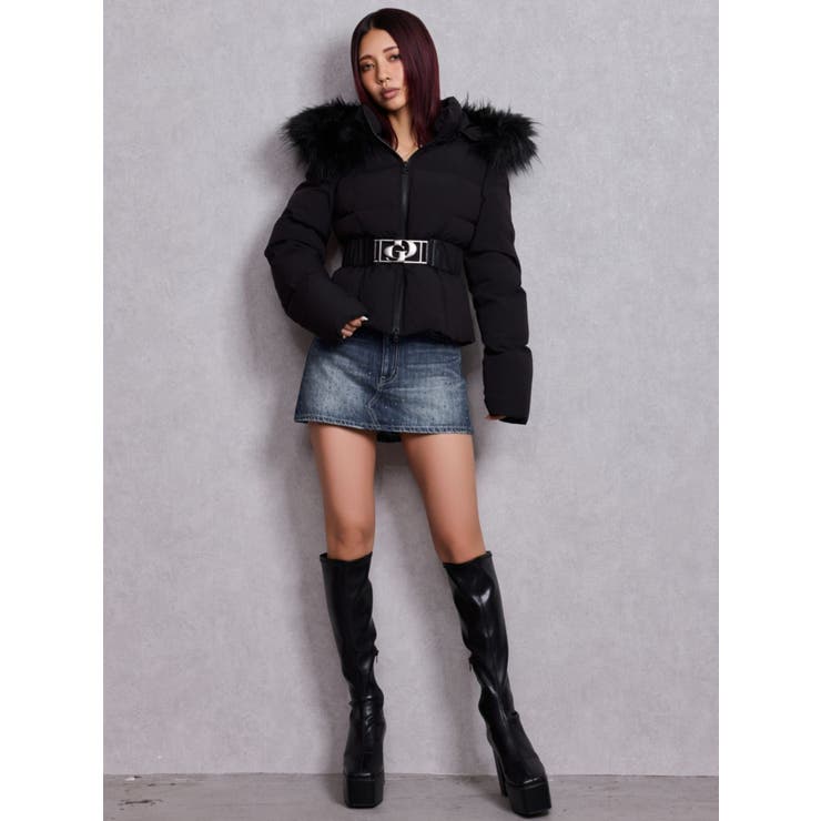 GDベルト付きショートダウンコート[品番：MKSW0068957]｜GYDA