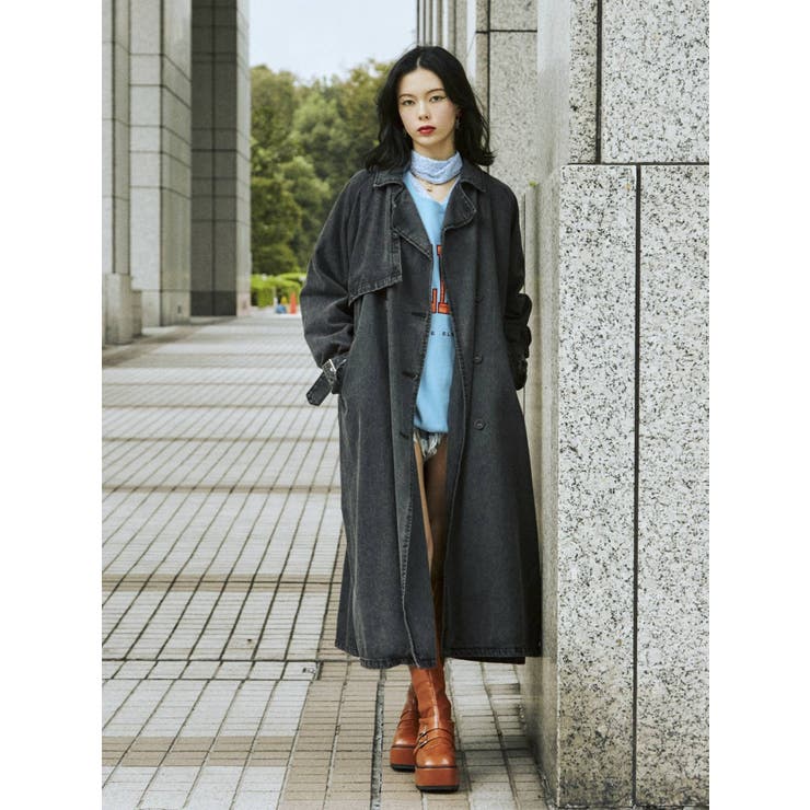 デニムトレンチコート[品番：MKSW0049012]｜jouetie（ジュエティ）の