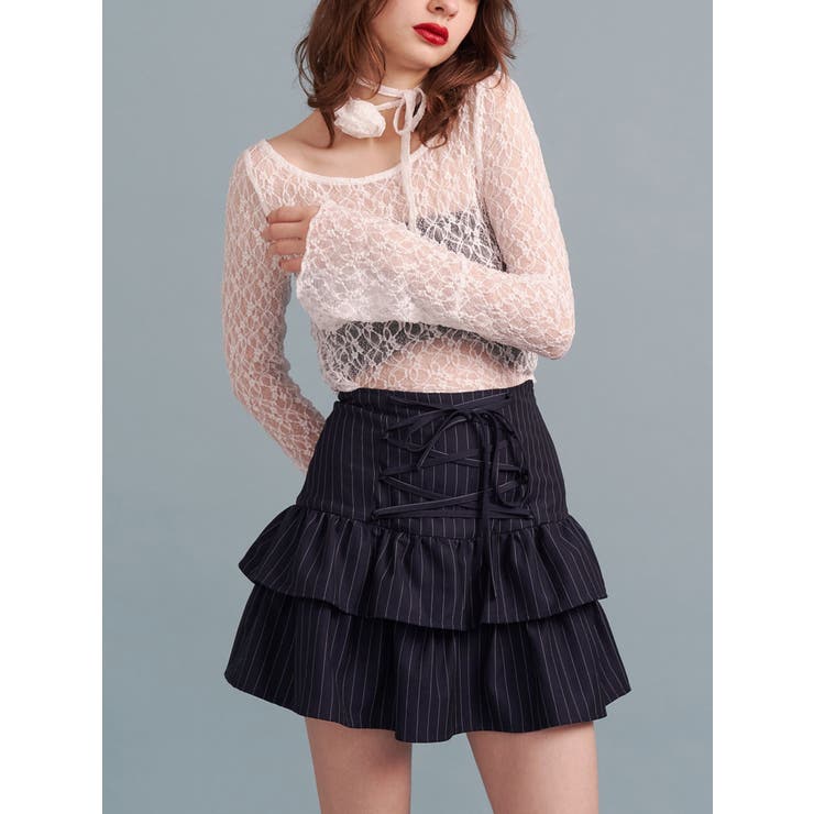 レースボディスーツトップス[品番：MKSW0061527]｜jouetie（ジュエティ