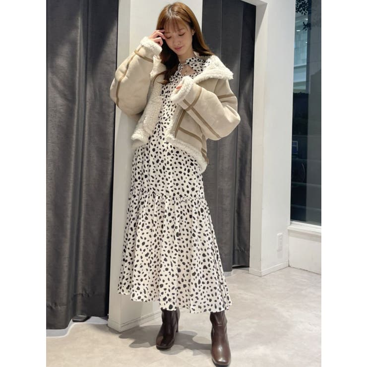 フェイクムートンボンバージャケット[品番：MKSW0045712]｜MERCURYDUO