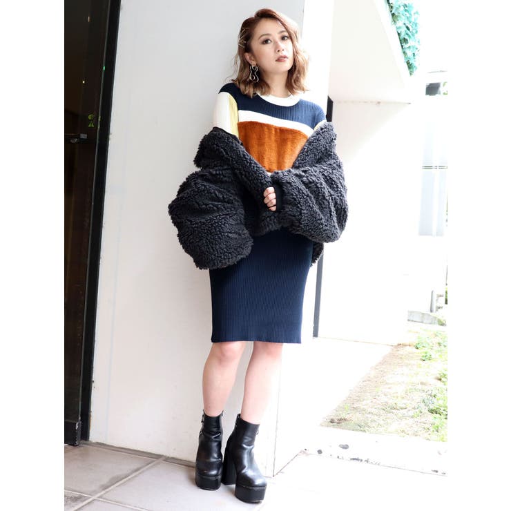 ボアジップアップブルゾン[品番：MKSW0023091]｜MURUA（ムルーア）の