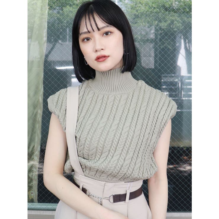 チェーンケーブルニットタンク[品番：MKSW0038757]｜MURUA（ムルーア