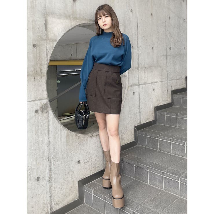 ウールライクミニスカート[品番：MKSW0054381]｜MURUA（ムルーア）の