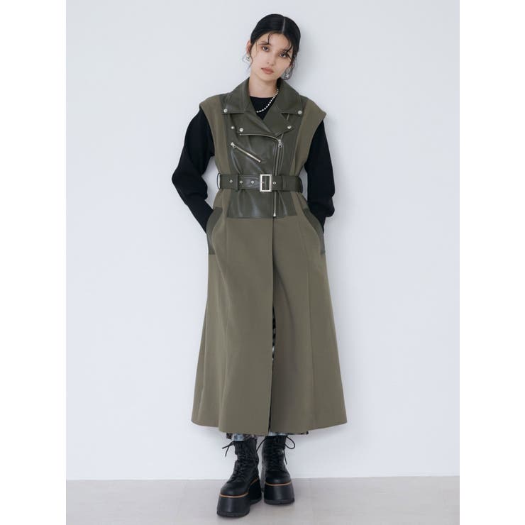 ライダースドッキングコート【2WAY】[品番：MKSW0060121]｜MURUA