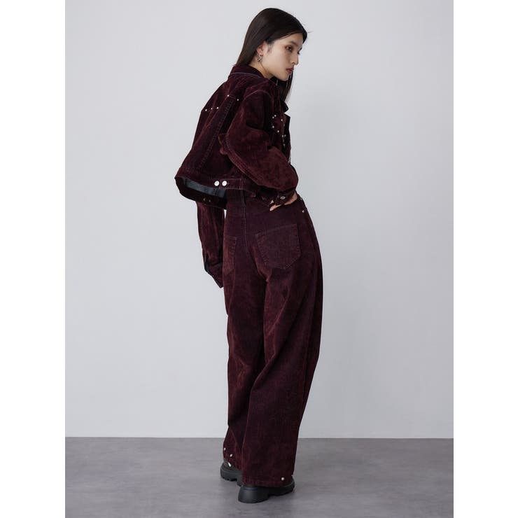 フロッキーバレルレッグデニム【セット販売対象】[品番：MKSW0065721