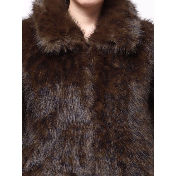 レオパードフェイクファーコート[品番：MKSW0067542]｜MURUA（ムルーア