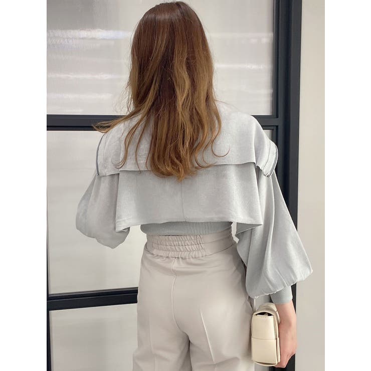 シアーレイヤードジップトップス[品番：MKSW0052459]｜dazzlin