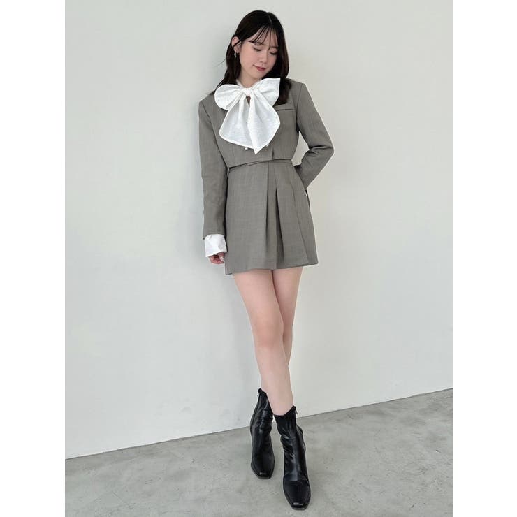 SETUP】ボンディングショートジャケット※セットアップ対応[品番