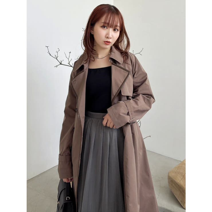 藤井サチコラボ】ケープ付2WAYトレンチコート[品番：MKSW0067146