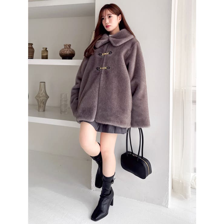 20周年記念復刻！】ビットミドルミンクライクファーコート[品番