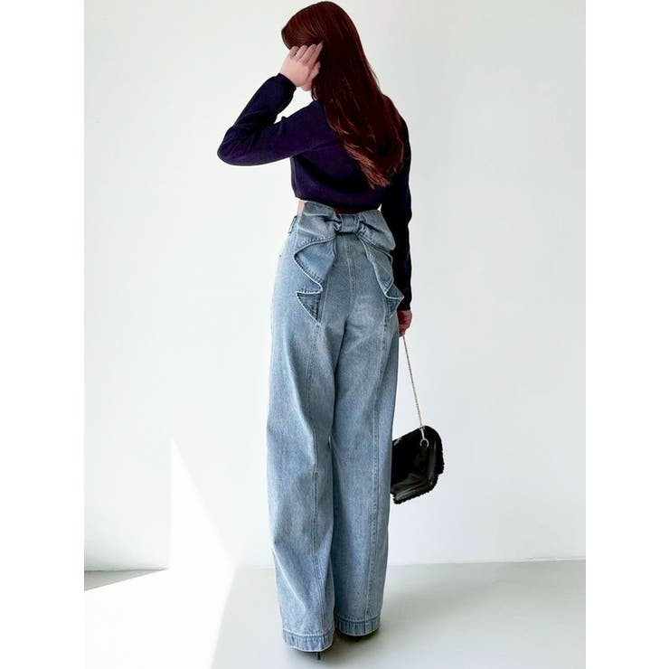 バックリボンデニムパンツ[品番：MKSW0064621]｜RESEXXY（リゼクシー