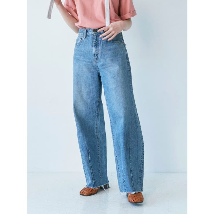 デザインタックカーブデニム[品番：MKSW0050393]｜Ungrid（アン