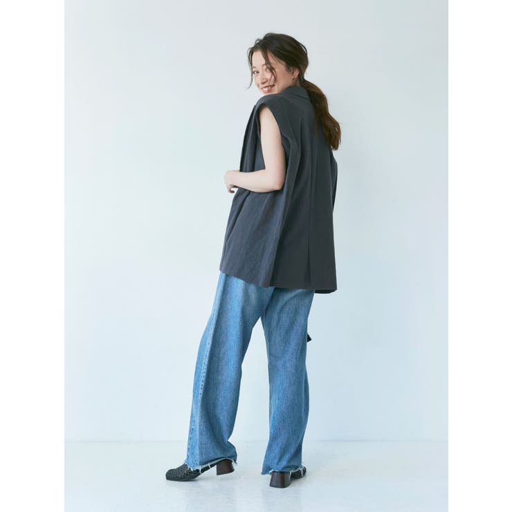 デザインタックカーブデニム[品番：MKSW0050393]｜Ungrid（アン