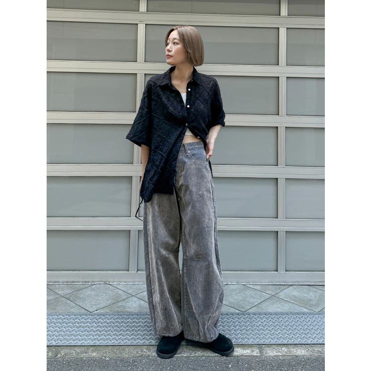 フロッキー起毛カーブデニム[品番：MKSW0065190]｜Ungrid（アン