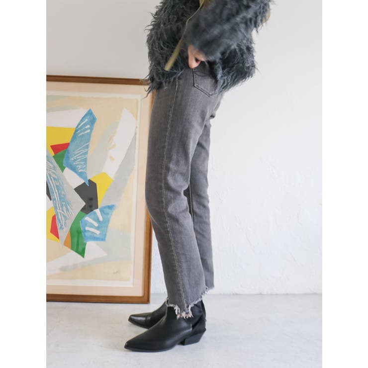 ヘムデザインストレッチデニム[品番：MKSW0067412]｜Ungrid（アン