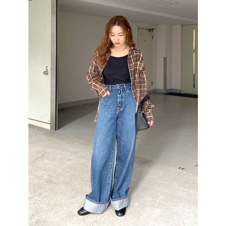 ロールアップルーズデニム[品番：MKSW0061542]｜Ungrid（アングリット