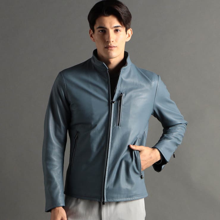 ラムレザー ライダースブルゾン[品番：NICW0005267]｜NICOLE（ニコル