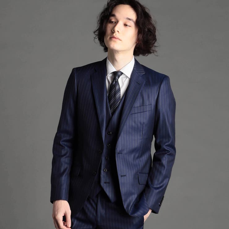 カレンダーストライプ スーツ[品番：NICW0001275]｜NICOLE（ニコル）の