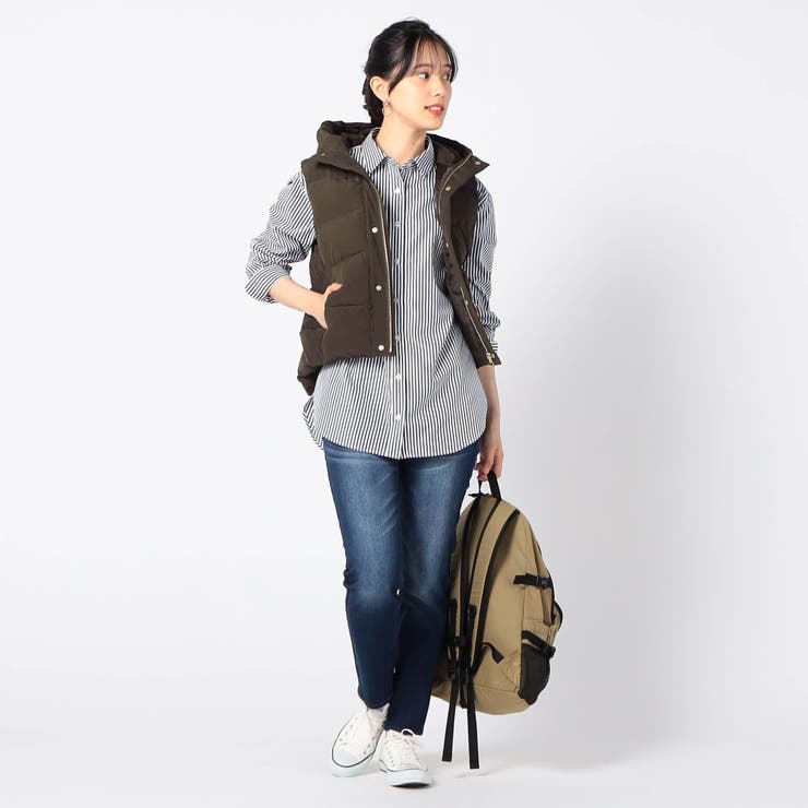 撥水フード付きダウンベスト[品番：NICW0004891]｜NICOLE（ニコル）の