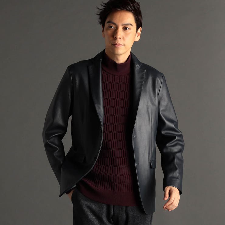 シープレザー テーラードジャケット[品番：NICW0004832]｜NICOLE