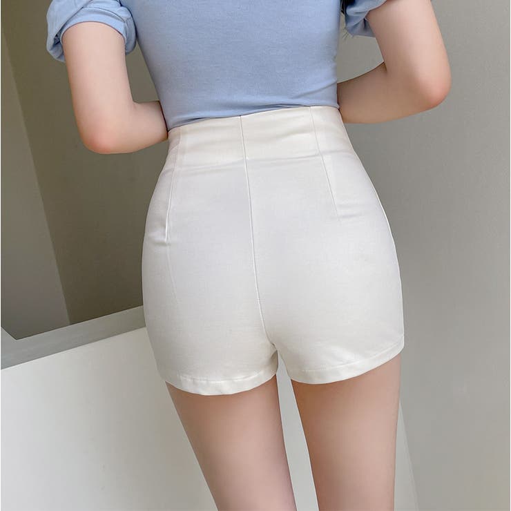 CHUU(チュー)スリムハイウエストショートパンツ[品番：NWIW0008615
