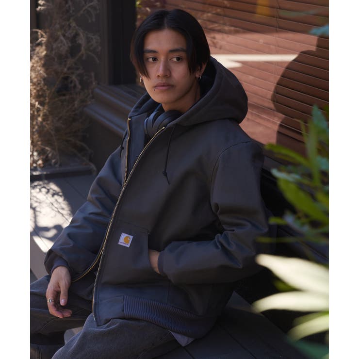 Carhartt カーハート】ダックキルティングフードジャケットアクティブ