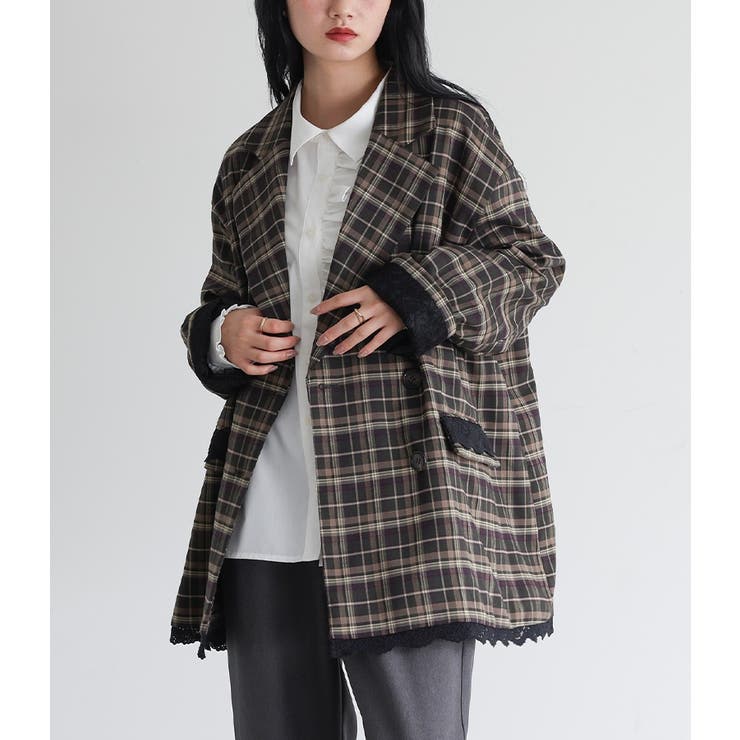 somari imaginationオーバーサイズチェックジャケット [品番