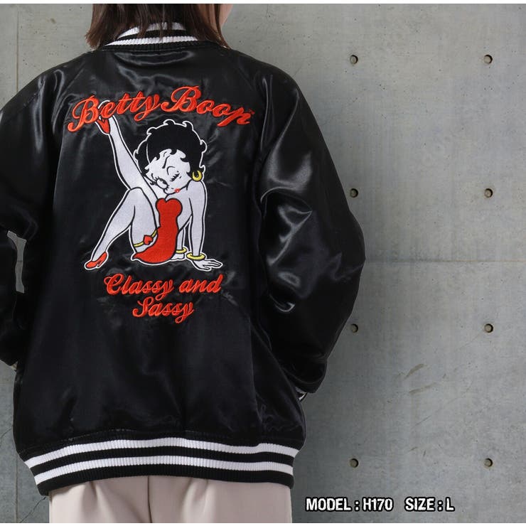 ベティブープ ベティちゃん スカジャン 刺繍 長袖 アウター[品番