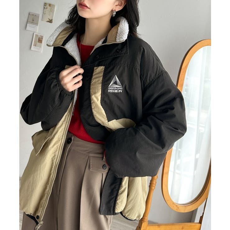 Javaジャバコラボ》トレンドライクNO 1。2wayリバーシブルジップアップ