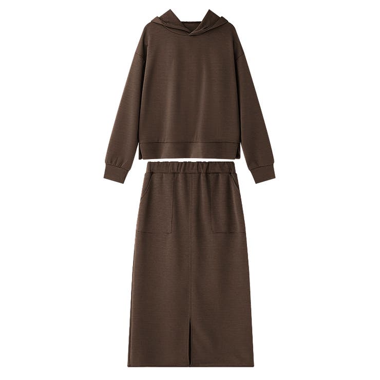 セットアップ パーカー スカートセット[品番：COCW0005292]｜COCOMOMO