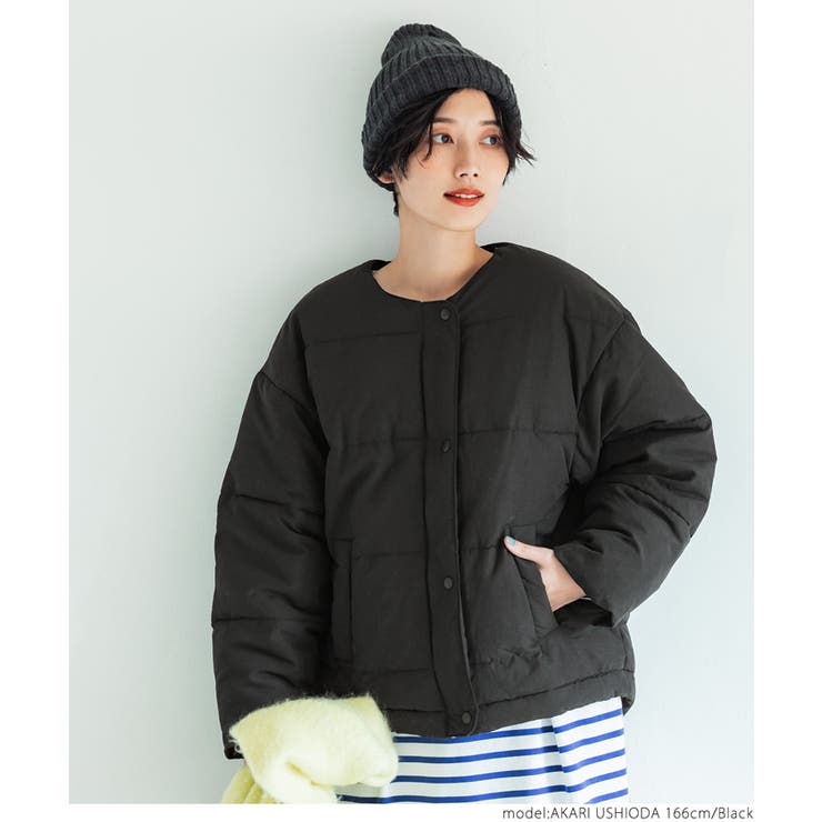 ノーカラーダウンジャケット[品番：PA000012076]｜coca（コカ）の