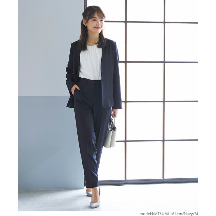 セットノーカラージャケットパンツスーツ[品番：PA000014930]｜coca