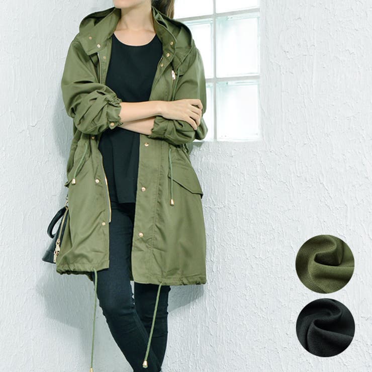 軽い着心地の2wayミリタリーモッズコート(【G06】 アウター ロング