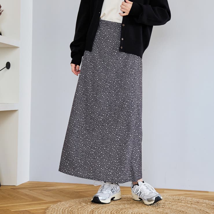 レオパードプリントフレアスカート[品番：COEW0007630]｜coen【women