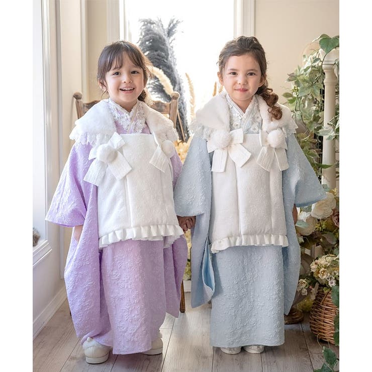 プリンセス被布セット 七五三 3歳女の子 着物 和装 キャサリンコテージ