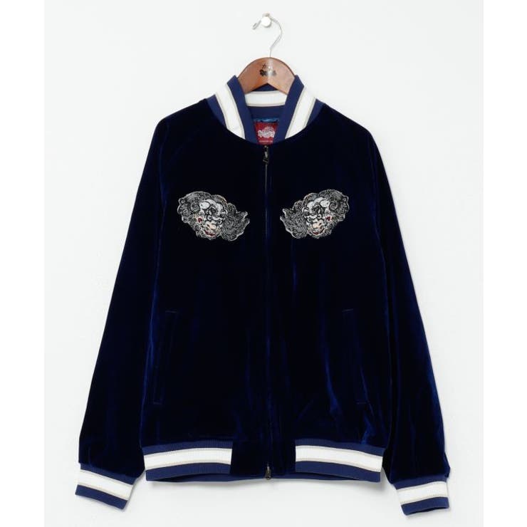 カヤ】【刺子ジャン】浮世絵スーベニアジャケット[品番：ACNW0025442