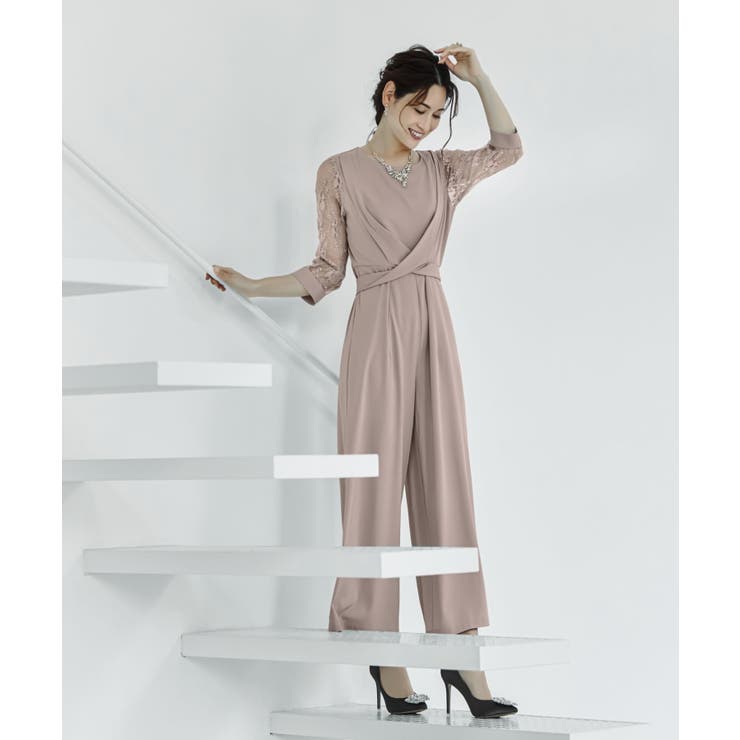 パーティー 結婚式 ジャンプスーツ[品番：DSSW0002447]｜DRESS+