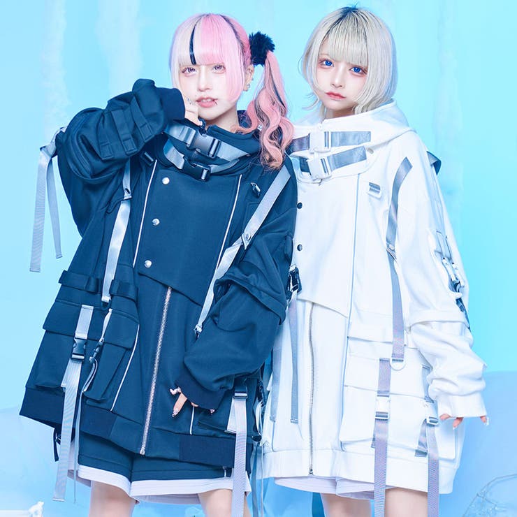 ililil【イルイルイル】推し活宇宙人ぱぁかぁ 全2色 パーカー[品番