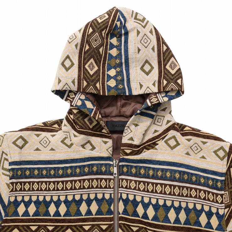 パーカー メンズ ネイティブ柄[品番：PBIW0001124]｜DAESE TOKYO