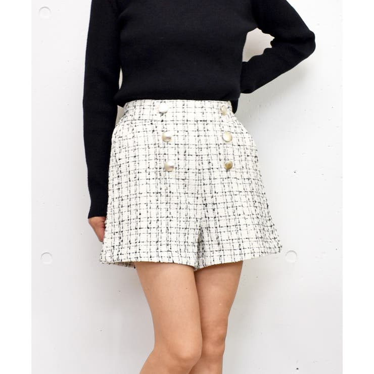 ツイードキュロット[品番：TRNW0002066]｜FUN（ファン）のレディース