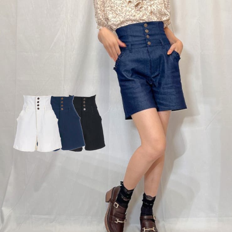 ハイウエストショートパンツ[品番：IGAW0002050]｜axes femme