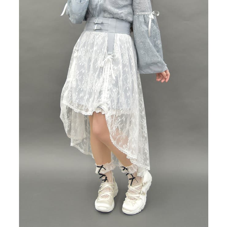 コルセットレイヤードスカート[品番：IGAW0005527]｜axes femme