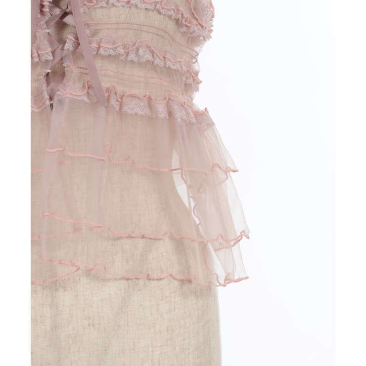 フリルチュールビスチェ[品番：IGAW0004998]｜axes femme（アクシーズ