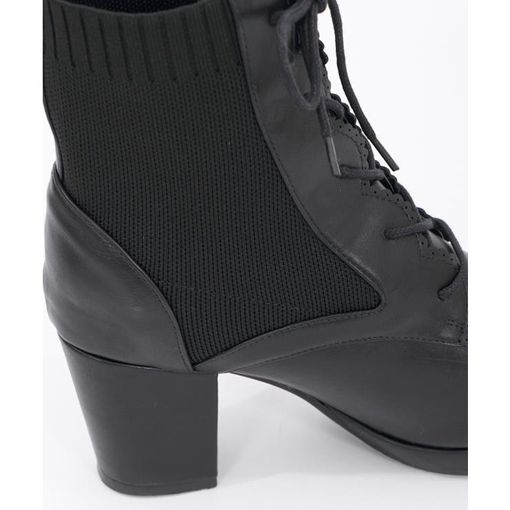レースアップソックスブーツ[品番：IGAW0002196]｜axes femme